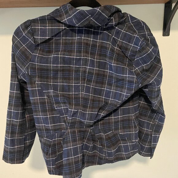 Topshop Plaid Cropped Jacket - Picture 3 of 4